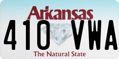 AR license plate 410VWA