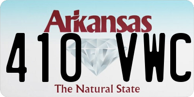 AR license plate 410VWC