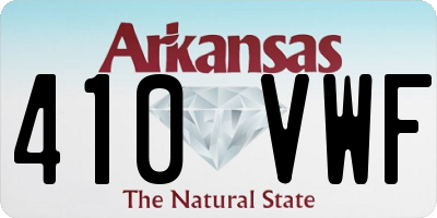 AR license plate 410VWF