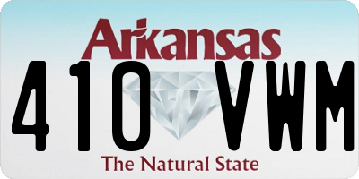 AR license plate 410VWM