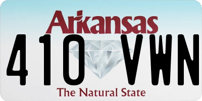 AR license plate 410VWN
