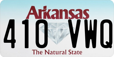 AR license plate 410VWQ