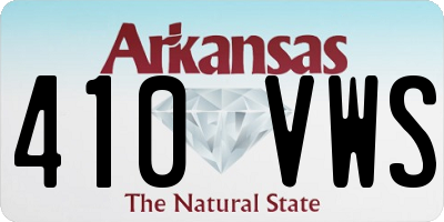 AR license plate 410VWS