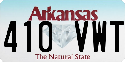 AR license plate 410VWT