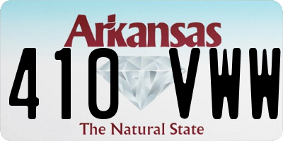 AR license plate 410VWW