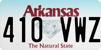 AR license plate 410VWZ