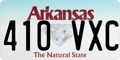 AR license plate 410VXC