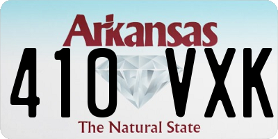 AR license plate 410VXK