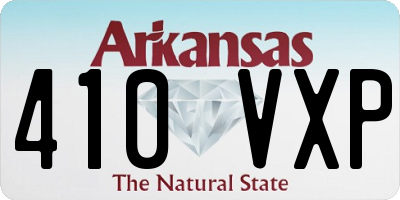 AR license plate 410VXP