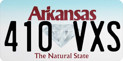 AR license plate 410VXS