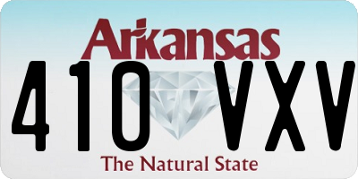 AR license plate 410VXV