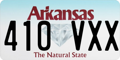 AR license plate 410VXX