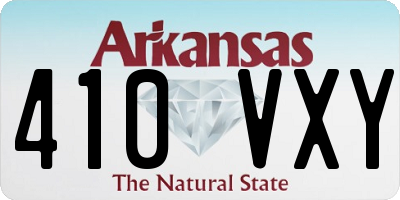 AR license plate 410VXY