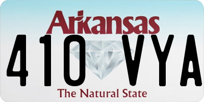 AR license plate 410VYA