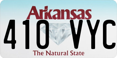 AR license plate 410VYC