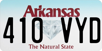 AR license plate 410VYD