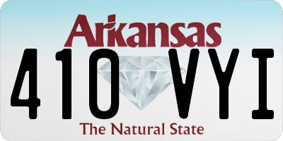 AR license plate 410VYI