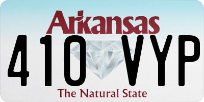 AR license plate 410VYP