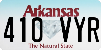 AR license plate 410VYR