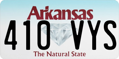 AR license plate 410VYS
