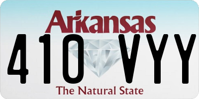 AR license plate 410VYY