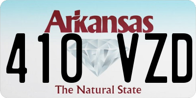 AR license plate 410VZD