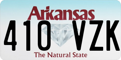 AR license plate 410VZK