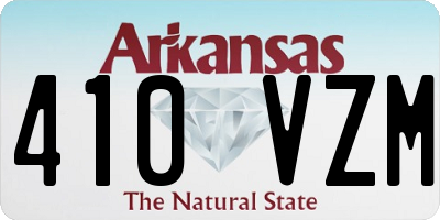 AR license plate 410VZM