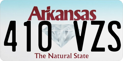 AR license plate 410VZS