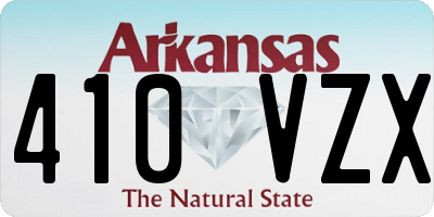 AR license plate 410VZX