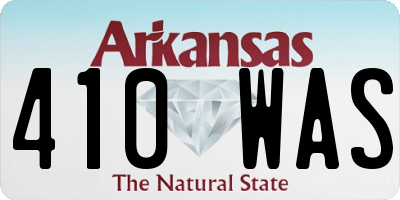 AR license plate 410WAS