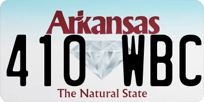 AR license plate 410WBC