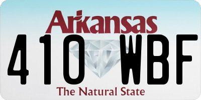 AR license plate 410WBF