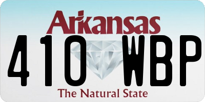 AR license plate 410WBP