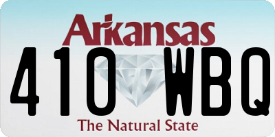 AR license plate 410WBQ