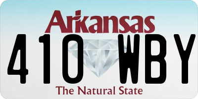AR license plate 410WBY