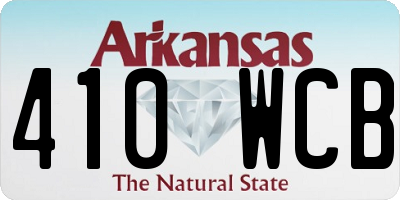AR license plate 410WCB