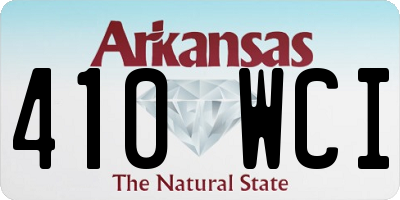 AR license plate 410WCI
