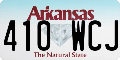 AR license plate 410WCJ
