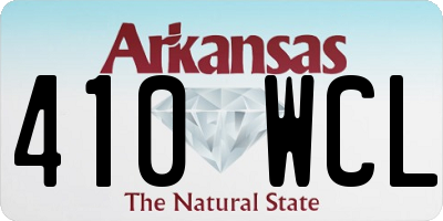 AR license plate 410WCL