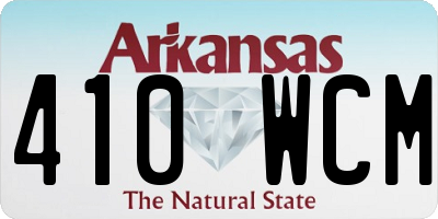 AR license plate 410WCM