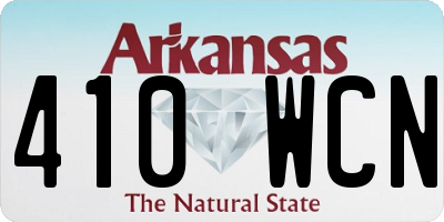 AR license plate 410WCN
