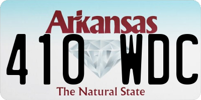 AR license plate 410WDC
