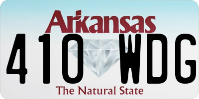 AR license plate 410WDG