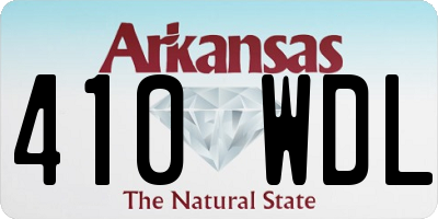 AR license plate 410WDL