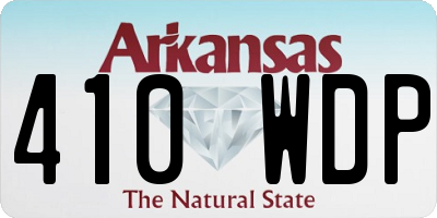 AR license plate 410WDP