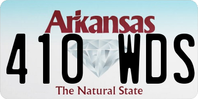 AR license plate 410WDS