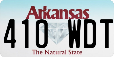 AR license plate 410WDT