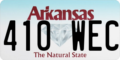 AR license plate 410WEC