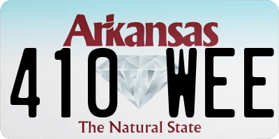 AR license plate 410WEE